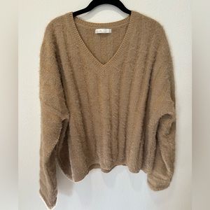 Oak & Fort | Brown Oversized Plush Sweater